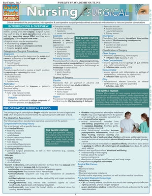 Nursing: Surgical by Barcharts Inc