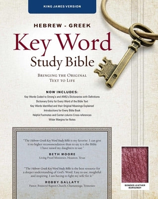 Hebrew-Greek Key Word Study Bible-KJV: Key Insights Into God's Word by Zodhiates, Spiros
