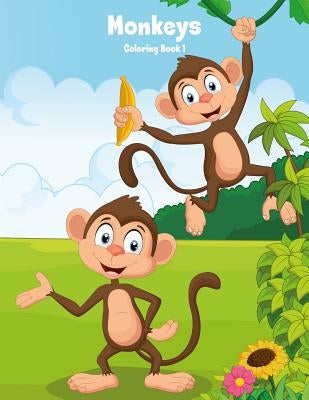 Monkeys Coloring Book 1 by Snels, Nick