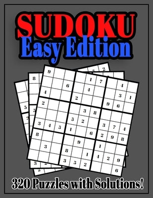 Sudoku Easy Edition: Sudoku puzzle for adults, 320 puzzle, puzzle book, sudoku puzzle for kids, Large book, brain workout, sudoku for begin by Ink, Doukkali