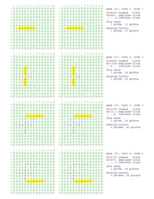 Prime Scrabble Examples 101-150 by Gurtowski, Francis