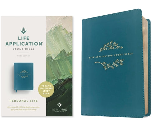 NLT Life Application Study Bible, Third Edition, Personal Size (Leatherlike, Teal Blue, Red Letter) by Tyndale