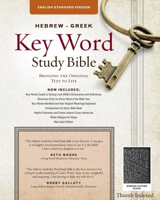 The Hebrew-Greek Key Word Study Bible: ESV Edition, Black Bonded Leather Indexed by Zodhiates, Spiros