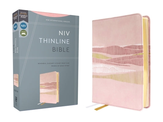 Niv, Thinline Bible, Leathersoft, Pink, Red Letter, Comfort Print by Zondervan