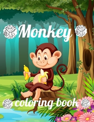 Monkey coloring book: A Coloring Book of 35 Unique Monkey Coe Stress relief Book Designs Paperback by Marie, Annie