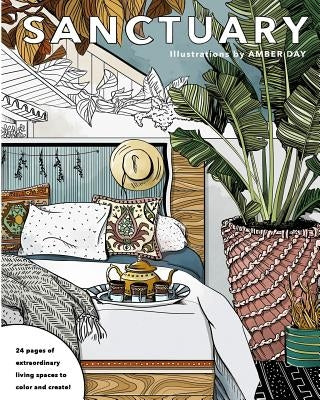 Sanctuary: Living Spaces Coloring Book by Day, Amber