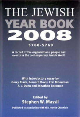 Jewish Year Book 2008 by Massil, Stephen W.