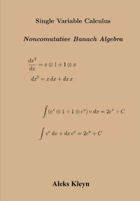 One Variable Calculus: Banach Algebra by Kleyn, Aleks