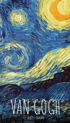 Van Gogh 2021 Diary: Slim Pocket Calendar, Week to View, Monthly Planner, Date Book with Holidays Contacts Passwords by Llama Bird Press