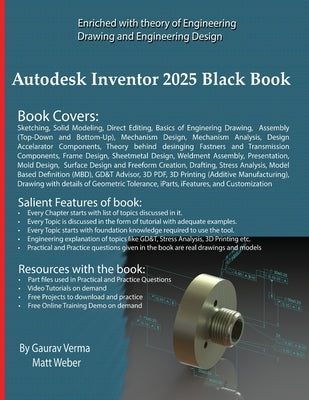 Autodesk Inventor 2025 Black Book by Verma, Gaurav