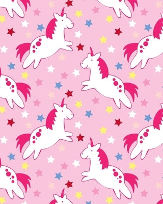 Unicorns and Stars Story Paper: Fun Unicorns Dotted Midline and Picture Space Grades K-2 School Exercise Book by Books, White Dog