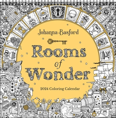 Johanna Basford 2024 Coloring Wall Calendar: Rooms of Wonder by Basford, Johanna