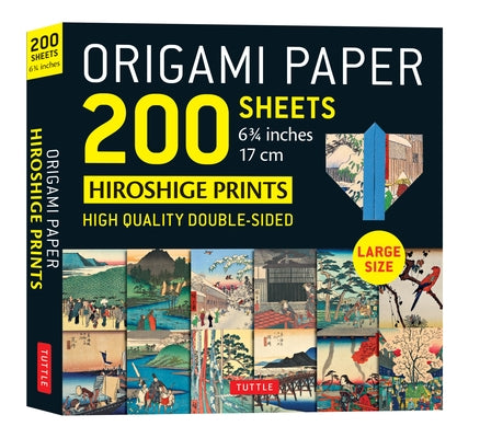 Origami Paper 200 Sheets Hiroshige Prints 6 3/4 (17 CM): Double Sided Origami Sheets with 12 Different Woodblock Prints (Instructions for 6 Projects I by Tuttle Publishing