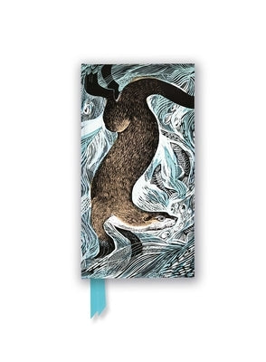 Angela Harding: Fishing Otter (Slimline Journal) by Flame Tree Studio