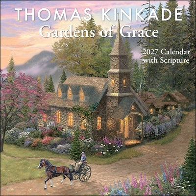 Thomas Kinkade Gardens of Grace 2027 Wall Calendar with Scripture by Kinkade, Thomas