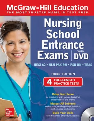 McGraw-Hill Education Nursing School Entrance Exams with DVD, Third Edition [With DVD] by Evangelist, Thomas A.