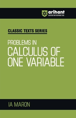 Calculus of One Variable by Maron, Ia