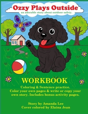 Ozzy Plays Outside -Workbook: An adorable color & write your own story about outdoor safety by Lee, Amanda