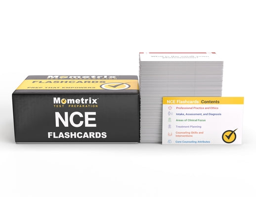 Nce Study Cards: Nce Exam Prep 2024-2025 with Practice Test Questions for the National Counselor Examination [Full Color Cards] by Mometrix