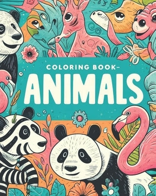 Animals Coloring Book: Creative Animals Illustrations, Large Size Print, One-sided Images by Hagen, Sophie