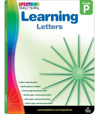 Learning Letters, Grade Pk by Spectrum