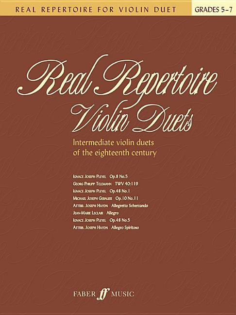 Real Repertoire for Violin Duets by Cohen, Mary