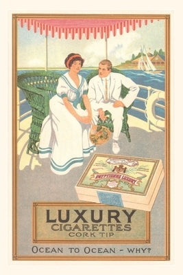 Vintage Journal Couple in Cigarette Advertisment by Found Image Press