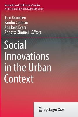 Social Innovations in the Urban Context by Brandsen, Taco