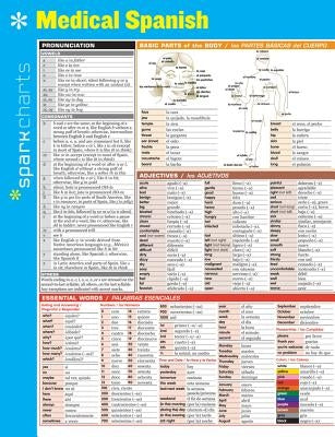 Medical Spanish Sparkcharts: Volume 40 by Sparknotes