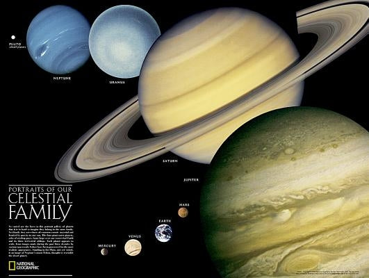 National Geographic Solar System Wall Map - Laminated (24.25 X 18.25 In) by National Geographic Maps