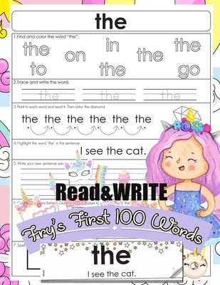 Read and Write Fry's First 100 Words: With 100 Sight Word Mini Books Write and Learn High Frequency Word Practice Pages That are Key to Reading Succes by Jean, Jenis