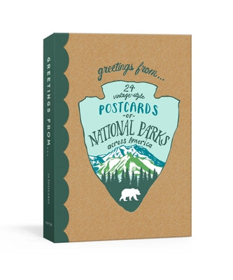 Greetings from: 24 Vintage-Style Postcards of National Parks Across America by Hunter, Kathryn