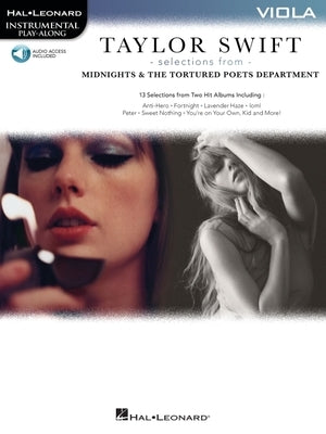 Taylor Swift - Selections from Midnights & the Tortured Poets Department: Viola Play-Along Book with Online Audio by Swift, Taylor
