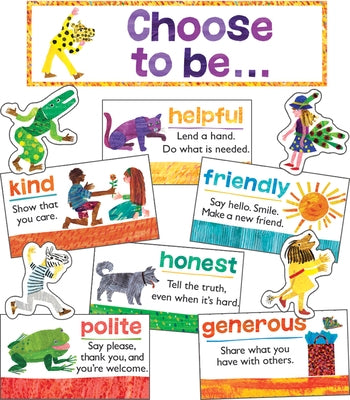 World of Eric Carle(tm) Positive Character Traits Mini Bulletin Board Set by Carson Dellosa Education