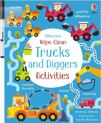 Wipe-Clean Trucks and Diggers Activities by Robson, Kirsteen
