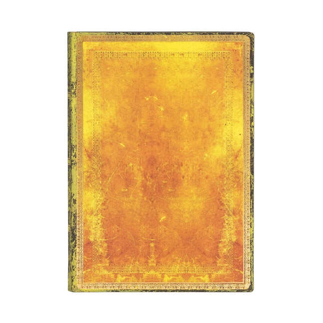Ochre MIDI Lined Softcover Journal, 176pg, 100gsm by Paperblanks (Old Leather Collection) by Paperblanks