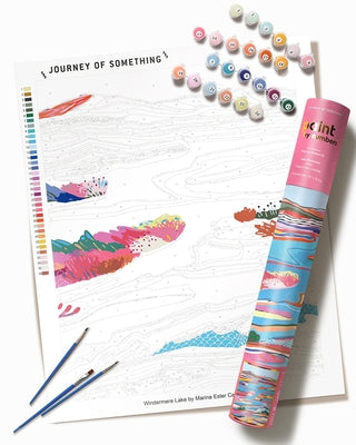 Lake Windermere Paint by Numbers Kit & Canvas - DIY Adult Craft Kit - Artist Designed by Something, Journey Of
