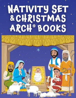 Nativity Set with Christmas Arch Books by Concordia Publishing House