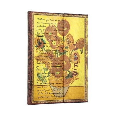 Van Gogh, Sunflowers MIDI Lined Hardcover Journal, 144pg, 120gsm, the Van Gogh Museum Collection by Paperblanks (Embellished Manuscripts Collection) by Paperblanks