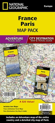 France, Paris [Map Pack Bundle] by National Geographic Maps - Adventure