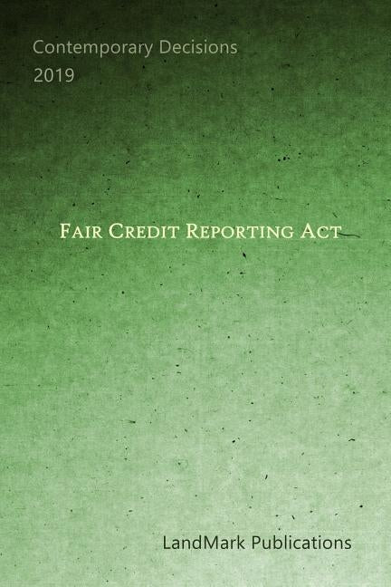 Fair Credit Reporting Act by Publications, Landmark