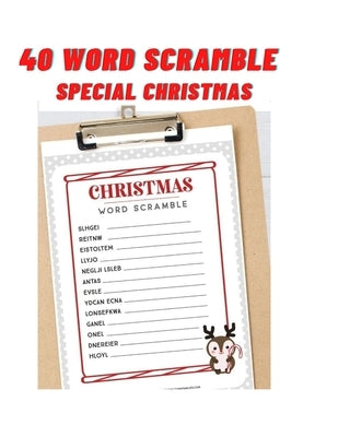 40 word scramble special christmas: Christmas word mixes for children: from 5 years old by River, Marc