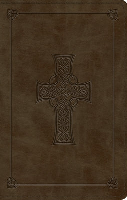 Large Print Value Thinline Bible-ESV-Cross Design by Crossway Bibles