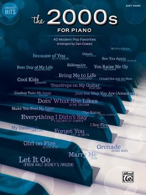 Greatest Hits -- The 2000s for Piano: 40 Modern Pop Favorites by Coates, Dan