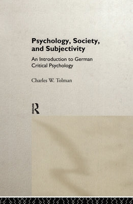 Psychology Society & Subject by Tolman, Charles W.