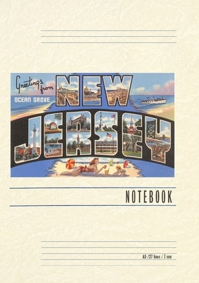Vintage Lined Notebook Greetings from Ocean Grove, New Jersey by Found Image Press