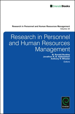Research in Personnel and Human Resources Management by Buckley, M. Ronald