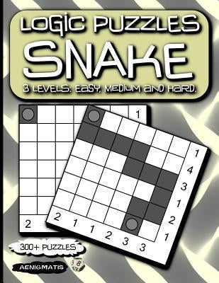 Logic Puzzles Snake: 3 Levels: Easy, Medium and Hard. by Aenigmatis