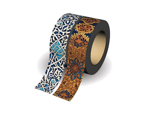 Granada Turquoise/Safavid Indigo Washi Tape by Paperblanks (Washi Tape Mixed Pack) by Paperblanks