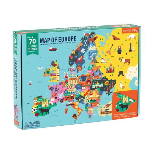 Map of Europe Puzzle by Mudpuppy